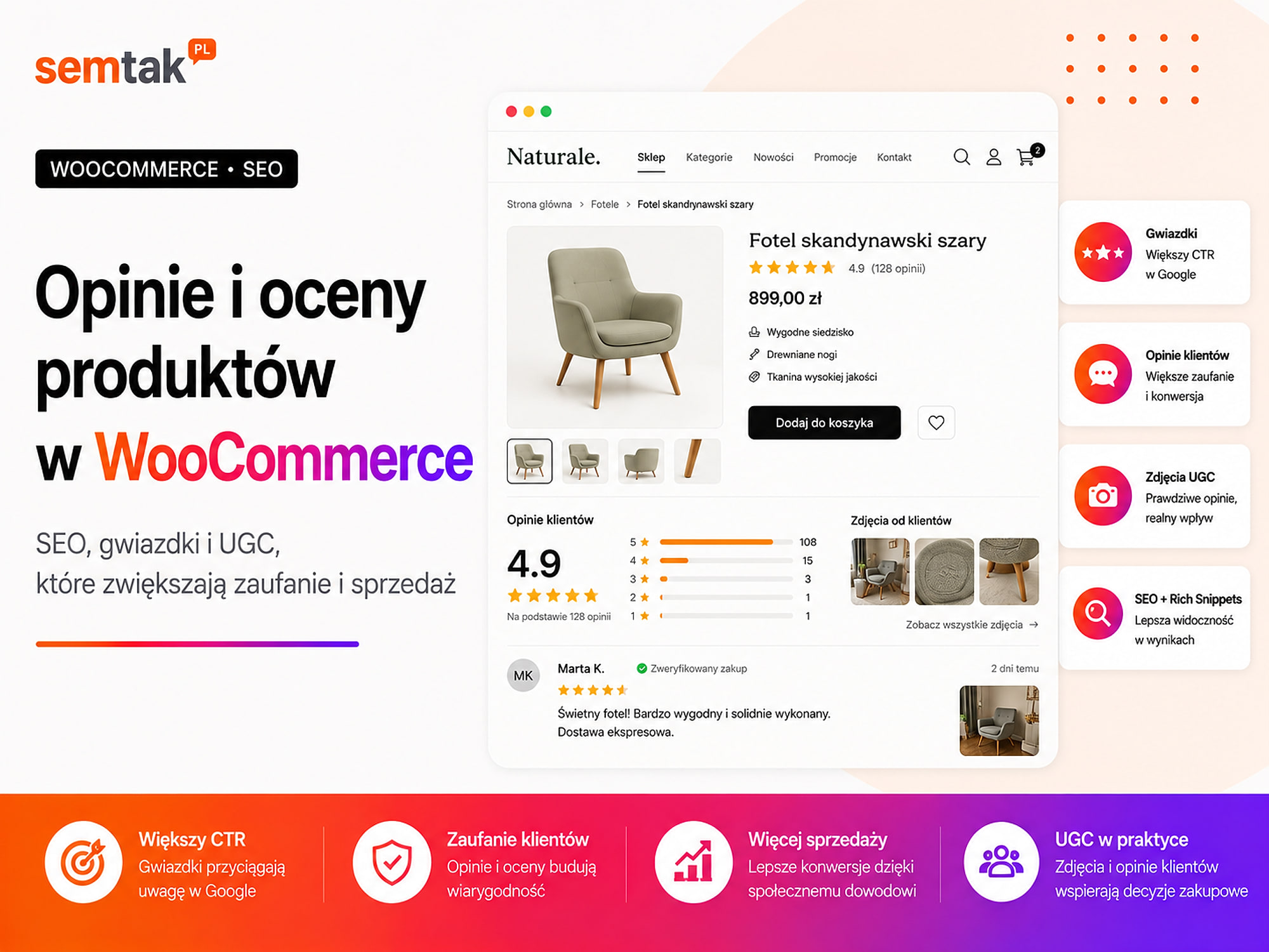 Produktbewertungen und Rezensionen in WooCommerce — SEO, Sterne und UGC