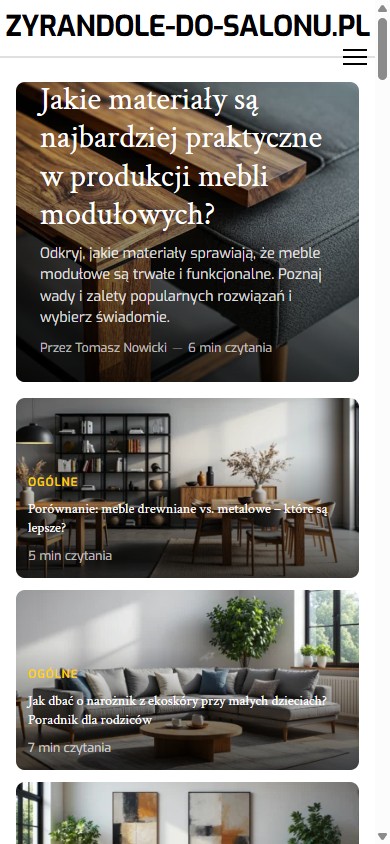 Żyrandole do Salonu — przewodnik niszowy — widok mobile